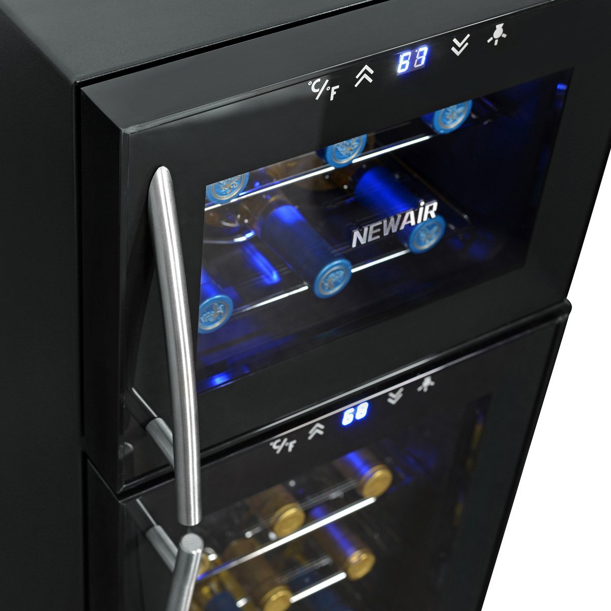 NewAir AW-210ED Dual Zone Thermoelectric Wine Cooler- 21 Bottle