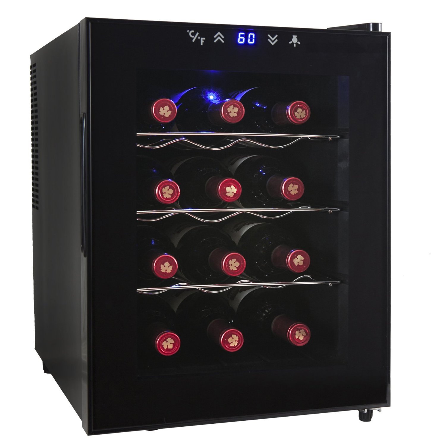 AKDY Single Zone Thermoelectric 12-Bottle Wine Cooler